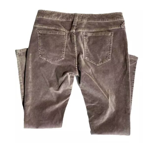 Free People Iridiscent Velvet Skinny Jeans Size 27 or 4 Stretchy Purple Gray - Picture 2 of 7